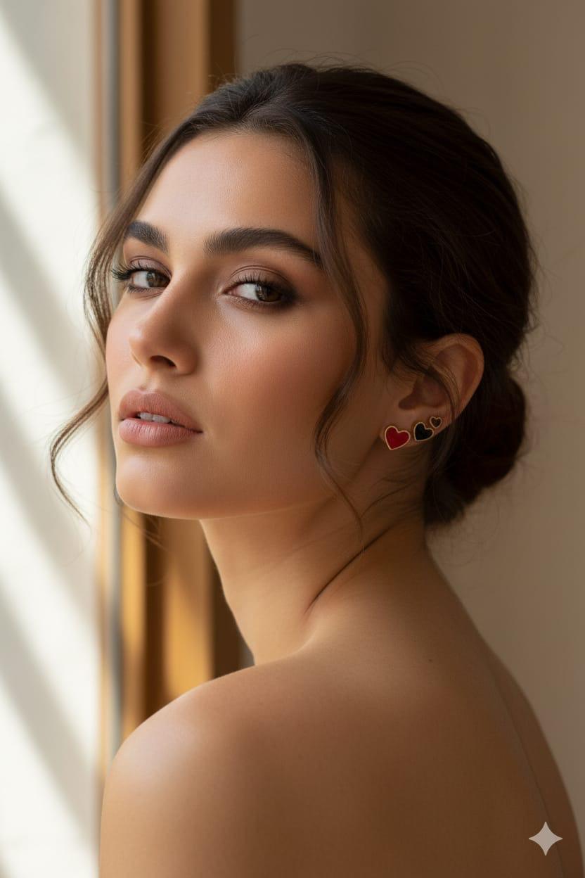 925 STUDS 3 PCS (LOVE STYLE)