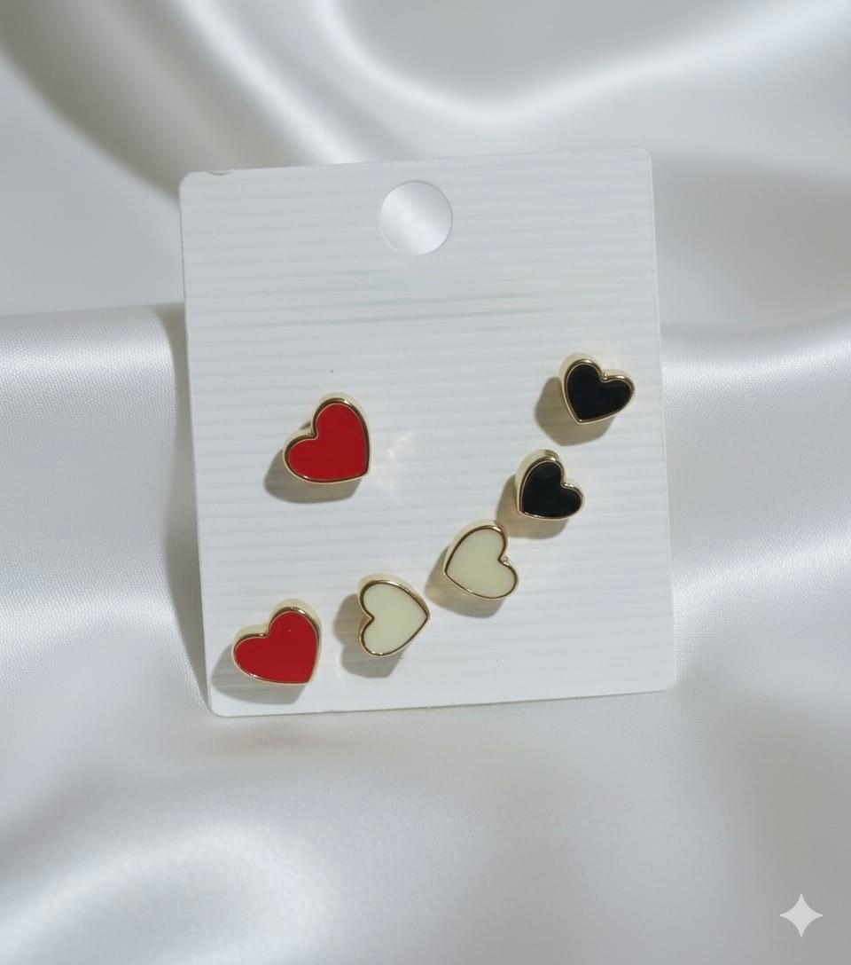925 STUDS 3 PCS (LOVE STYLE)